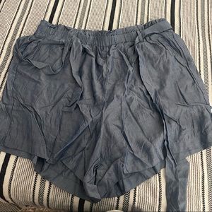 Torrid high waisted chambray shorts